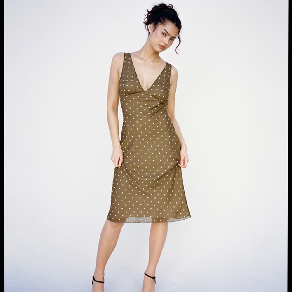 Realisation Par Margot Dress in Olive Spot
